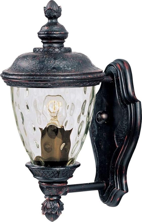 Maxim Carriage House VX-One Light Outdoor Wall Mount in Early American Style Made with Vivex Material for Coastal Environments