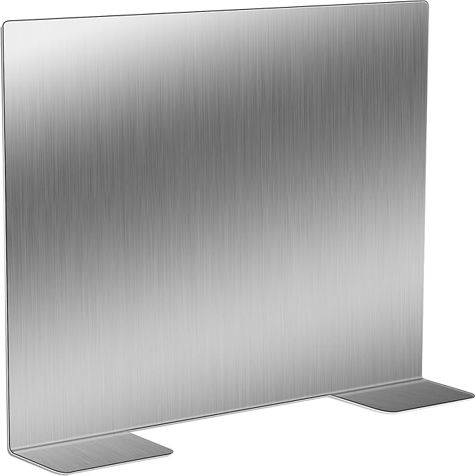 Novabright Stainless Steel Ice Bin Partition 14.5 x 12 Inch 304 Stainless Steel Commercial Removable Divider for Ice Bins Bar Beverage Organization