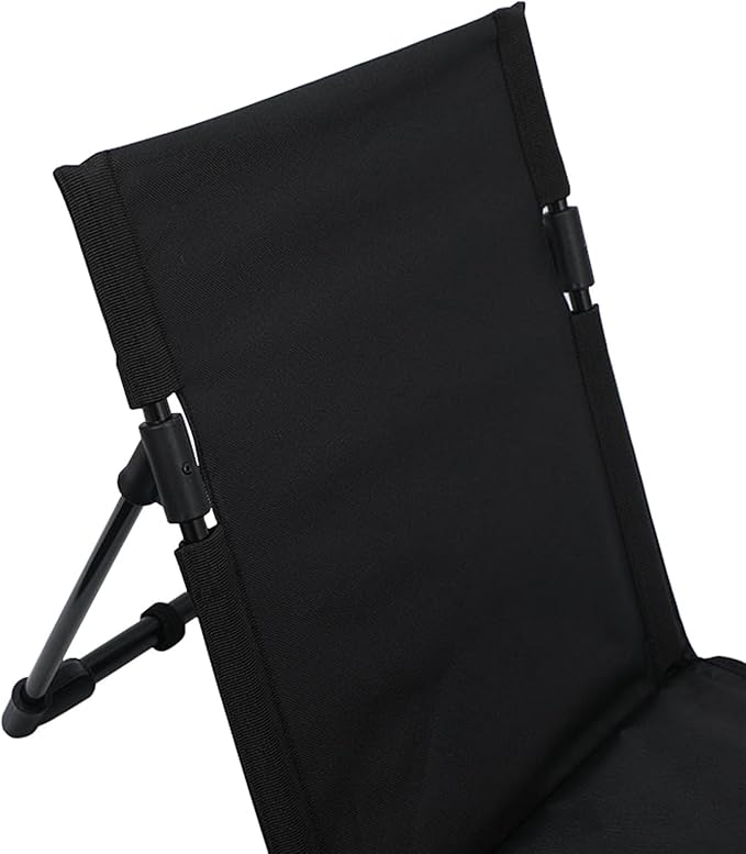 2-Person Portable Beach Lounge Chair with Carry Bag - Lightweight Outdoor Picnic Mat with Back Support for Beach Picnic Concerts Camping &amp Park (Black)