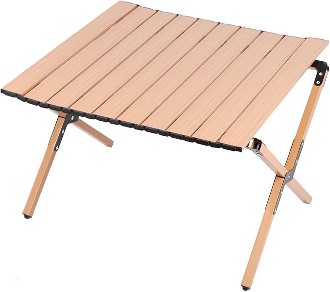Ymiko Lightweight Foldable Camping Table with Storage Bag Stable Alloy Table for Outdoor Indoor Use