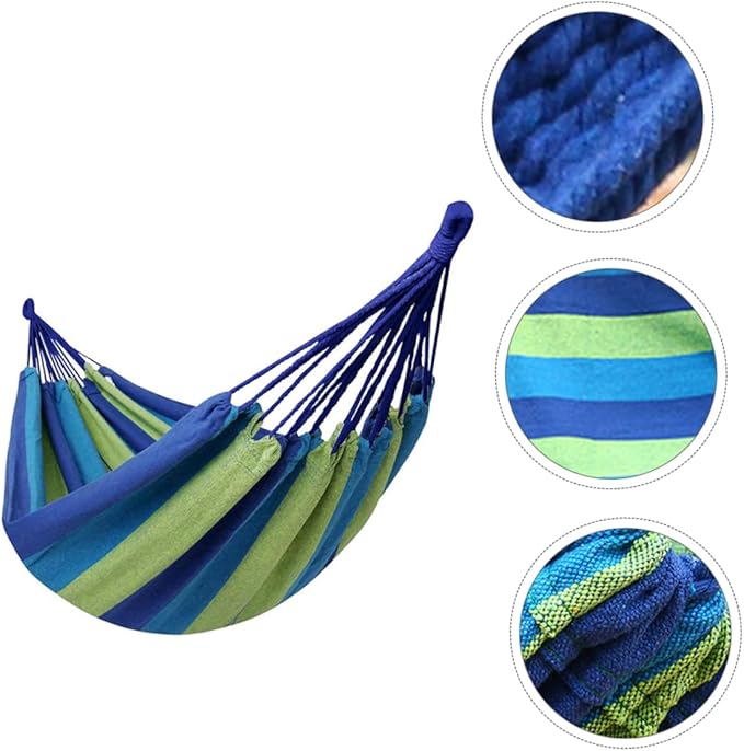 Wide and Thick Canvas Hammock Portable Swing Outdoor Travel Camping Hiking