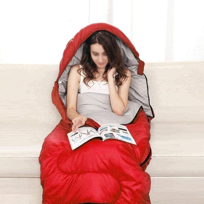 Camping Sleeping Bag Envelope Hooded Sleeping Bag Spring Seasons Bag Sleeping Leisure Outdoor