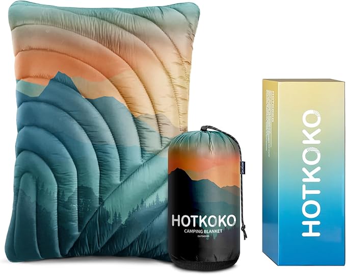 Camping PillowSupportive Compressible Travel Pillow Large Size Lightweight Camp Pillow with Storage Bag for CampingHikingBackpackingAirplane