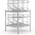 24 x 24 x 27 NSF Chrome Wire Shelf Kit with 4 FIFO Can Racks Adjustable Storage System