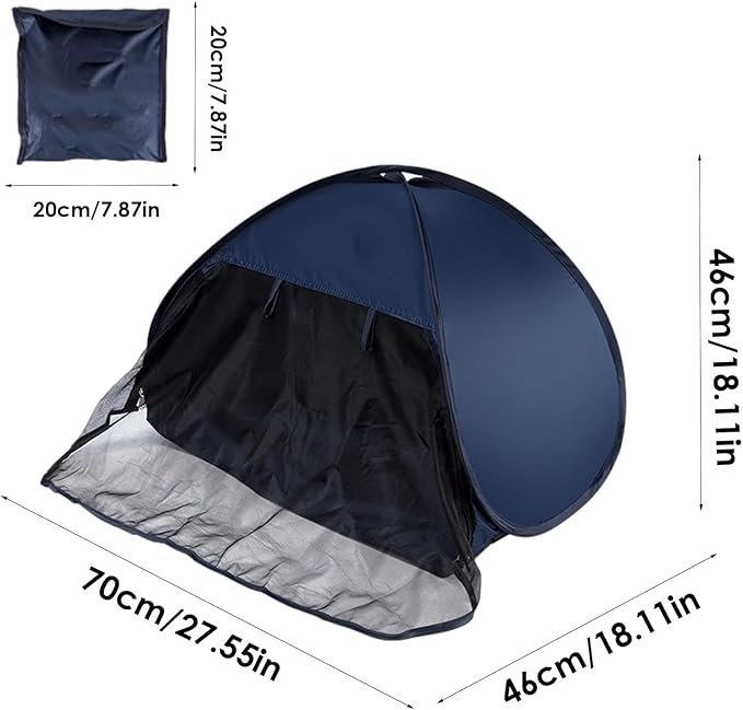 Portable Sleeping Tent for Head | Foldable Light-Proof Canopy | Pop-Up Windproof and Blackout Cover | Ideal for Daily Use and Travel