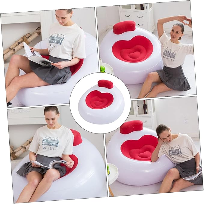 Inflatable Lounge Chair Reclining Camping Oversized Lawn Chair for Outdoor Travel Festivals