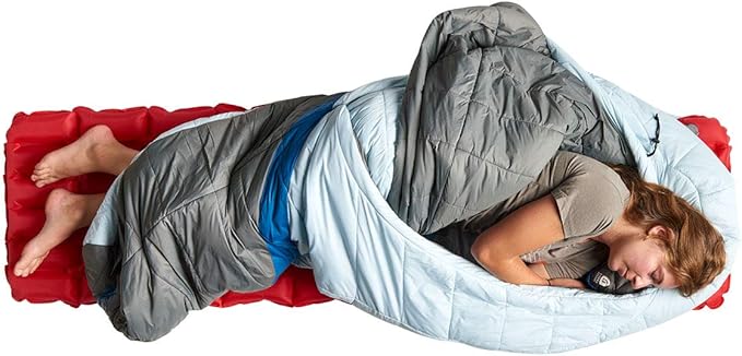 Sierra Designs Night Cap 20 Degree Sleeping Bags - Recycled Synthetic Zipperless Mummy Style Camping &amp Backpacking Sleeping Bags for Men &amp Women
