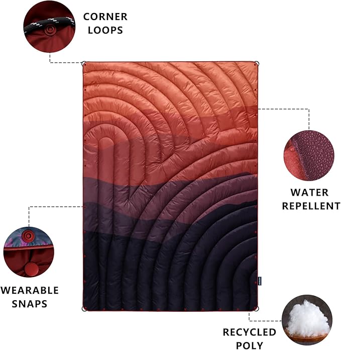 Camping BlanketLightweight Puffy Printed Camping Blanket Packable Outdoor Blanket for CampingTraveling Stadium Hiking Picnics
