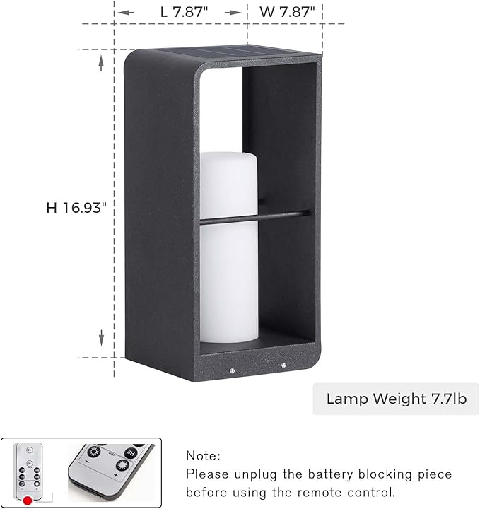 Outdoor Lights for Patio IP65 Solar Lanterns Outdoor Waterproof Dusk to Dawn Floor Lamp with 3000K LED Solar Powered Landscape Lighting for Garden Yard Deck Backyard Porch and Path
