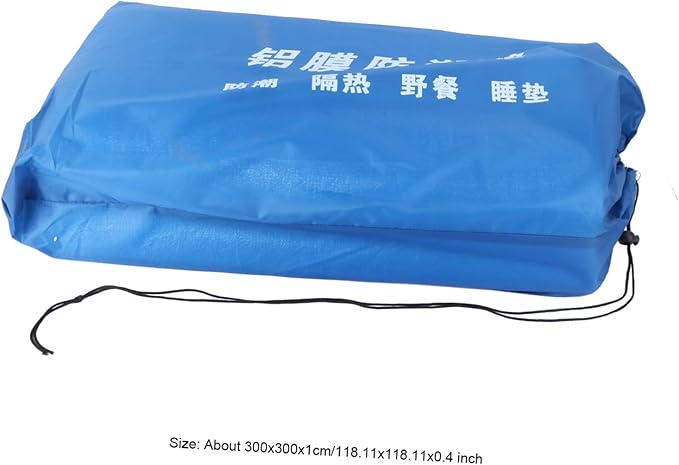 Outdoor Dampproof Picnic Mat with Aluminum Film Lightweight Foldable Camping Mattress Pad for Hiking Tent Portable Sleeping Blanket Cushion Random Color