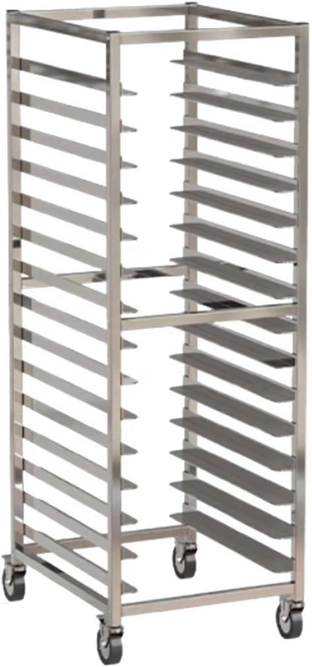 Quick Rack for Baking Pans15-Tier Baking Rack Rolling Pan Speed Rack for Cooking - Heavy Duty Home &amp Commercial Use (150x61x46cm) - Perfect for Cookies Cakes and Pastries