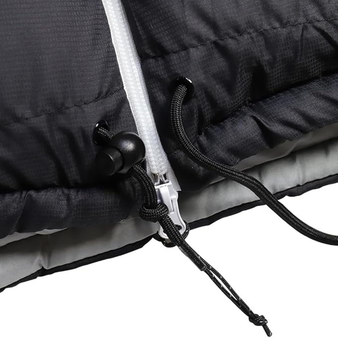 Thermotuff Wearable Sleeping Bag with Dual Hoodie Long Sleeves Pockets &amp Adjustable Drawstring - Ideal for Camping Cold Weather Hiking and Stadium Sak Blanket