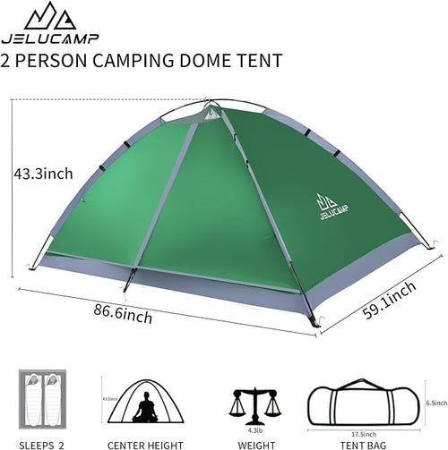 1/2/4/5/6 Person Dome Tents for Camping Lightweight Portable Backpacking Tent Small Easy Set Up Outdoor Waterproof Camping Hiking Tent for Adults