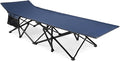 REDCAMP Oversized Heavy Duty Camping cots for Adults 500lbs Extra Wide Tall Portable Sleeping Cots XL Cots for Outdoor or Indoor Office Blue