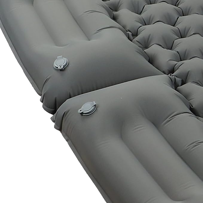 Camping Sleeping Pad Waterproof Nylon Ergonomic Support Foot Press 60S Inflating Mat - Quick Inflation Tear Material Ideal for Outdoor Adventures