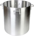 TrueCraftware- 160 qt. Aluminum Stock Pot with Quad Handles 6mm Thickness- Multipurpose Pot Cookware Large Stockpot Stew For Cooking Simmering Soup Seafood Stock Home Kitchen Restaurant