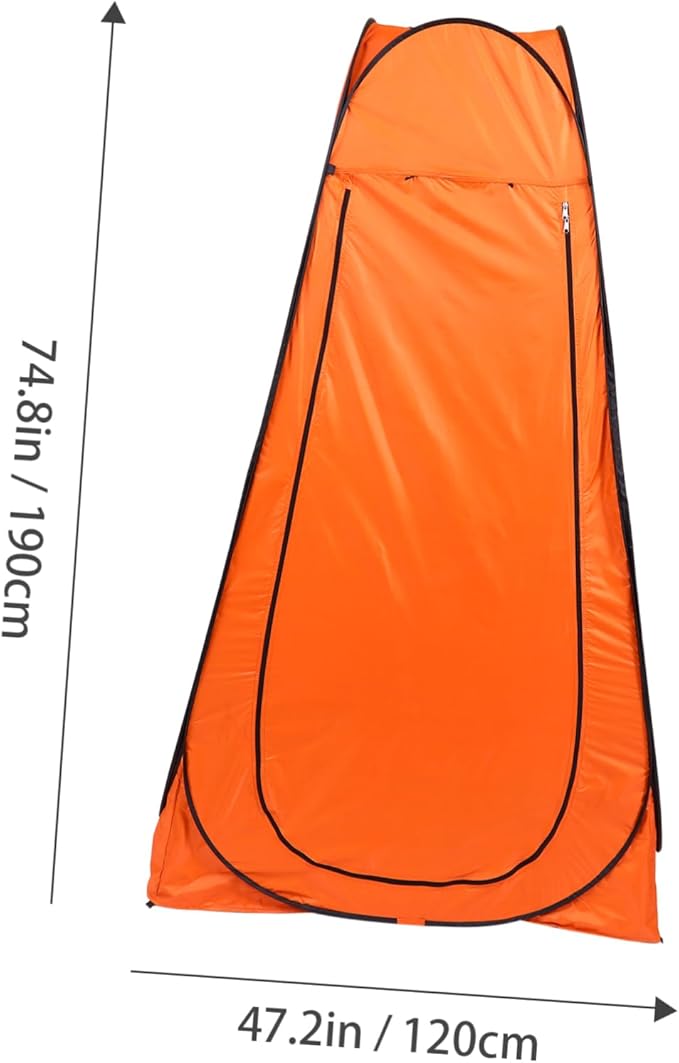 1Pc Portable Privacy Shower Tent Movable Camping Tent for Outdoor Use Windproof Dressing Room with Space Easy Setup Storage for Camping Fishing Beach Events