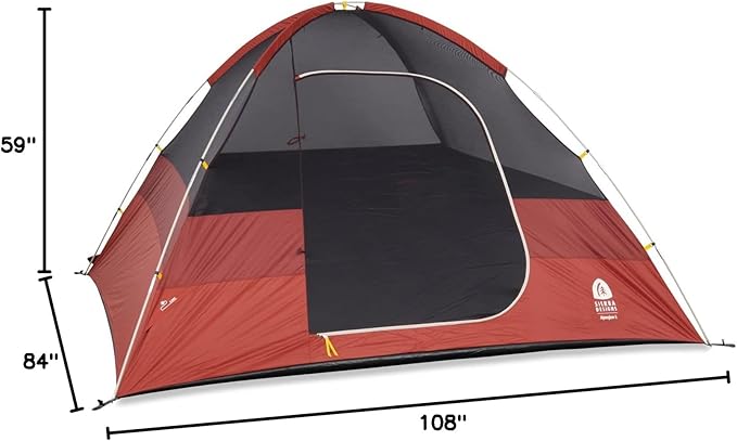 Sierra Designs Alpenglow Tent for Camping Constructed with Twilight Tech to Block 98% of Sun Rays – Easy Setup – Large Interior – Great for Family Camping…