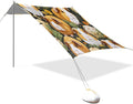 Cute Guinea Pig Beach Tent Sun Shelter 9.2' x 10.5' Beach Canopy with 4 Sandbags 4 Stability Poles Sand Shovels - Tent Canopy for Beach Camping Fishing Picnics