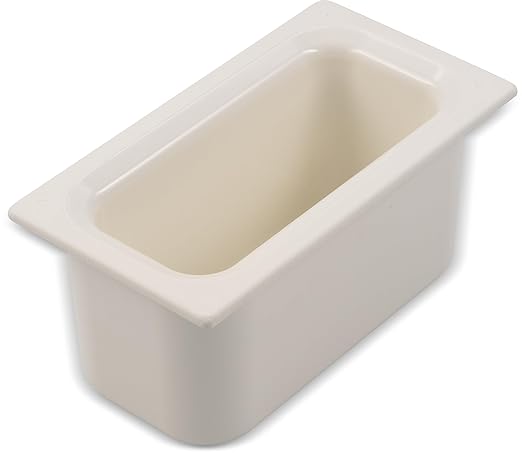 Carlisle FoodService Products CM110202 Coldmaster ABS Third Size Food Pan 4 qt Capacity 12.68 Length x 6.89 Width x 6.01 Height White