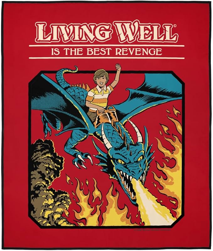 LOGOVISION Steven Rhodes Living Well Outdoor Blanket for Picnic Beach Camping Park Tailgate 50x60