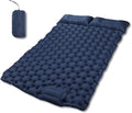 Self Inflating Pillow - Camping Pillow Travel Pillow Adjustable Lumbar Pillow Ergonomic Curved Design Fast Inflatable Foot Pump Nylon Outdoor Comfort