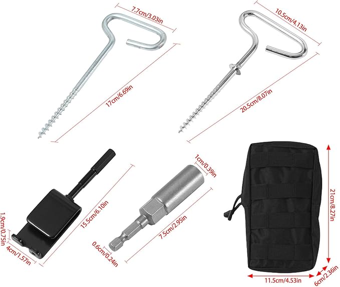 Camping Gear 9pcs Universals Ice Fishing Anchors Tool Multifunctional Beach Tent Pegs for Secure Tent Attachments