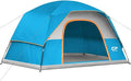 Tents for Camping 6 Person Tent Waterproof Windproof Double Layer Family Camping Tent Easy Setup Dome Tent with Large Mesh Windows &amp Wider Door for Outdoor Camping &amp Hiking