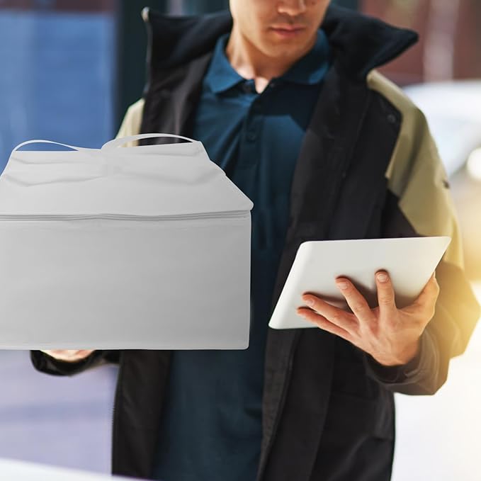 Hemoton Food Bag 16.14X16.14X8.66In Insulated Heat Preservation Tote for Takeout Pizza Outdoor Party Portable Food Storage Bag