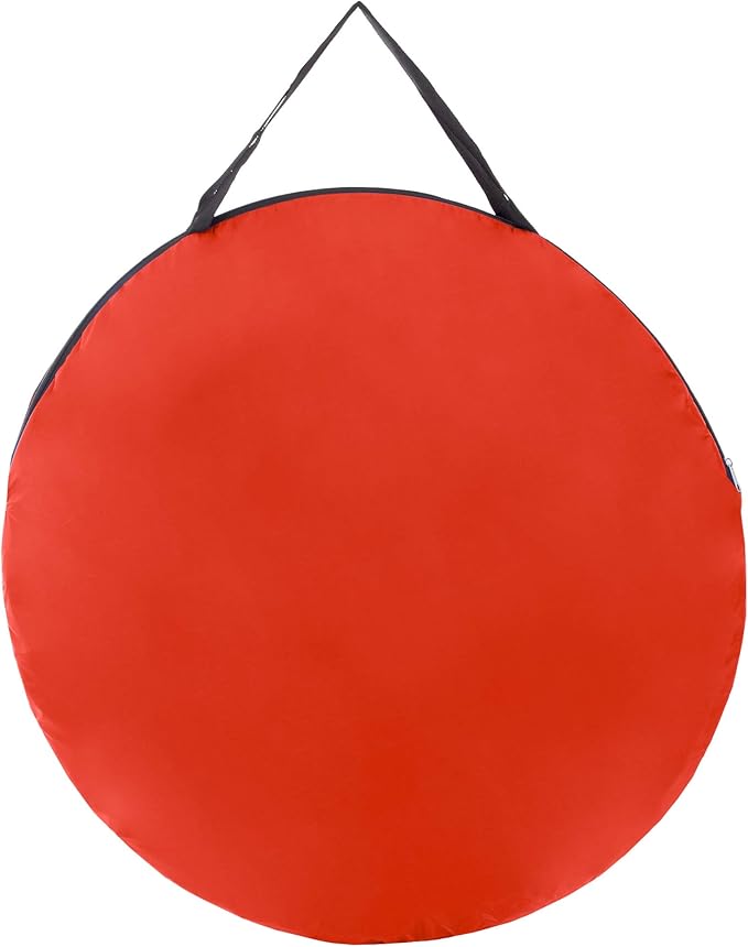 Pop-up Tent 2 Person Water Resistant Barrel Style Tent for Camping with Rain Fly and Carry Bag Sunchaser 2-Person Tent by Wakeman Outdoors (Red)