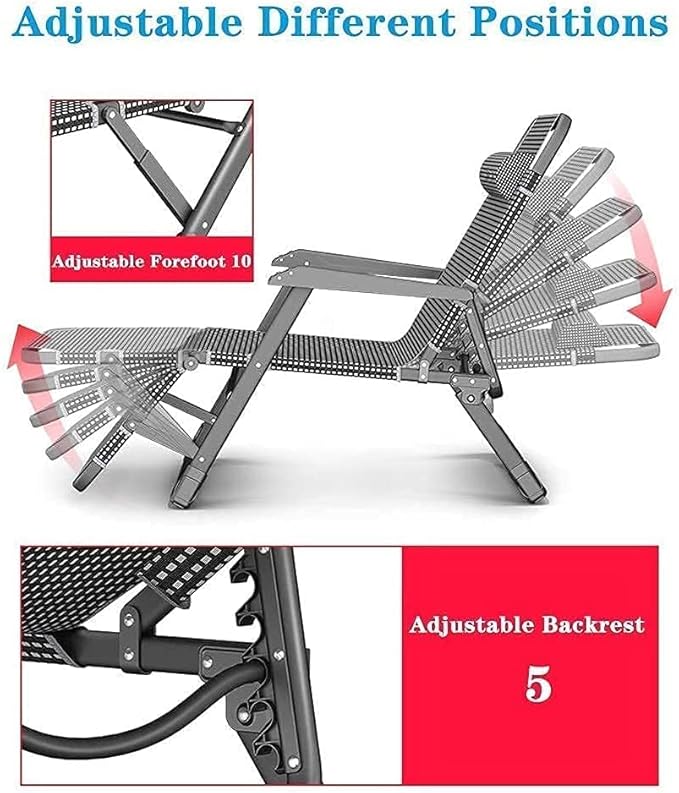 Reclining Chair Folding Lunch Rest Backrest Chair Balcony Home Leisure Portable Office Lunch Chair Adjustable