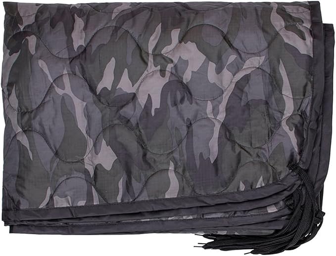 FOX OUTDOOR PRODUCTS Ripstop Poncho Liner | Lightweight Portable Quilted with Fiberfill Insulation