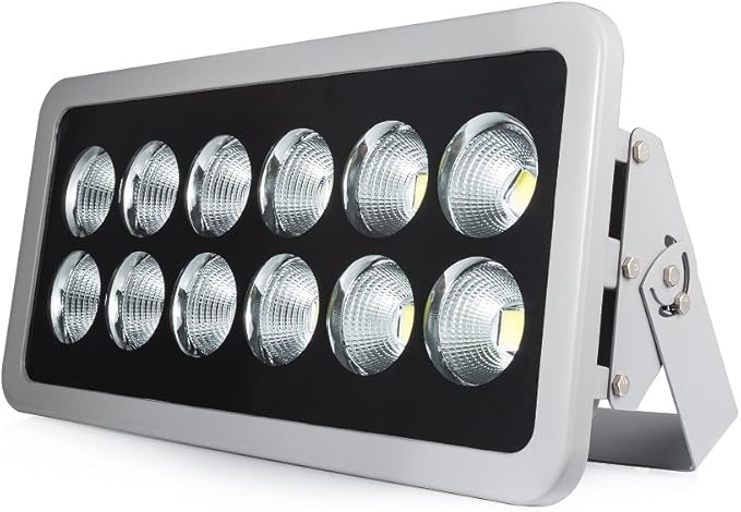 600W LED Flood Light Super Long Distance Bright Daylight White LED Security Flood LightsWaterproof IP66 for Parking Lot Garden Football Basketball Court