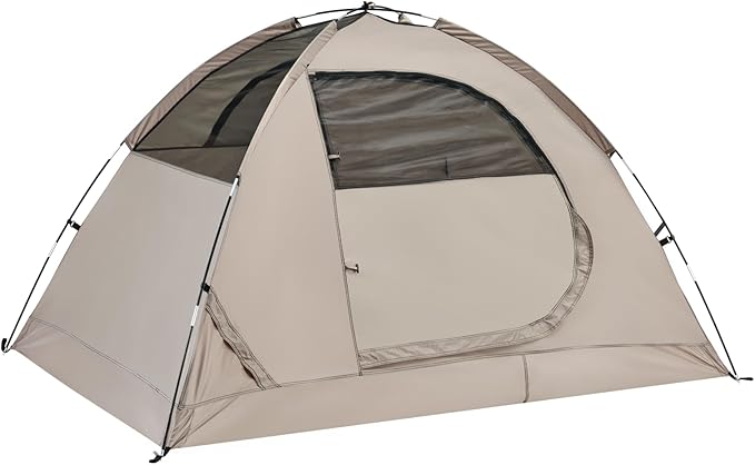 Spacious Waterproof 2/4 Person 4-Season Tent with Big Rain Fly – Versatile Outdoor Camping Tent for Hiking Backpacking and Festivals – Easy Setup &amp Durable Design