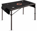 PICNIC TIME NFL New Orleans Saints Travel Table Portable Folding Table Camping Table Outdoor Table with Carry Bag (Black)