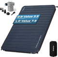 KingCamp Self Inflating Sleeping Pad R 3.5/7.9 Dual Side Air &amp Foam Camping Mattress 2 Person for All Seasons 3 Thick Full Size Double Sleeping Pad with Pump for Camp Tent Outdoor Car PVC Free