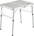 REDCAMP Small Folding Table Adjustable Height 23.6x15.7x10.2/19 Aluminum Camping Table Lightweight