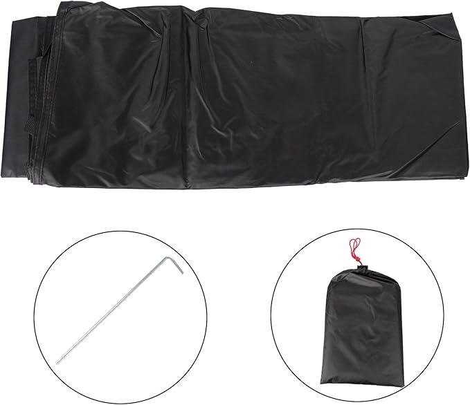 Tent Footprint Waterproof 210D Oxford Cloth Ground Sheet with Bathtub Floor for Camping Hiking Outdoor Use(200x120cm)
