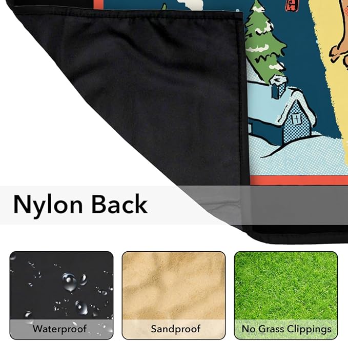 LOGOVISION Steven Rhodes Silent Night Outdoor Blanket for Picnic Beach Camping Park Tailgate 50x60