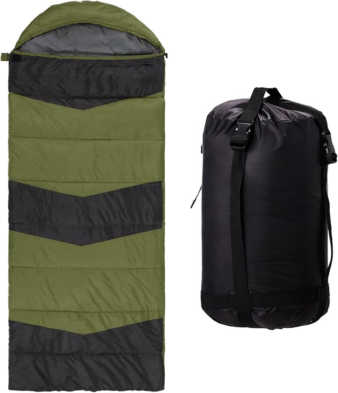 Heated Sleeping Bag with 3-Speed Temperature Control USB Powered Waterproof 190T Polyester Lightweight Portable for Camping Hiking Backpacking Office Car &amp RV - 82.7 x 33.5