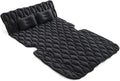 SUV Air Mattress for Camping &amp Travel Thickened Flocking + PVC Inflatable Bed with 2 Pillows