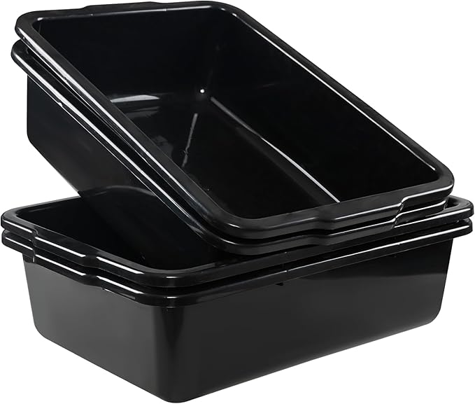 34 Liter Large Commercia Bus Tubs Plastic Bus Tray Boxes Set of 4