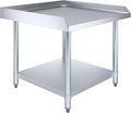 AmGood Stainless Steel Equipment Stand - Heavy Duty Commercial Grade with Undershelf NSF Certified (30 Width x 30 Length)