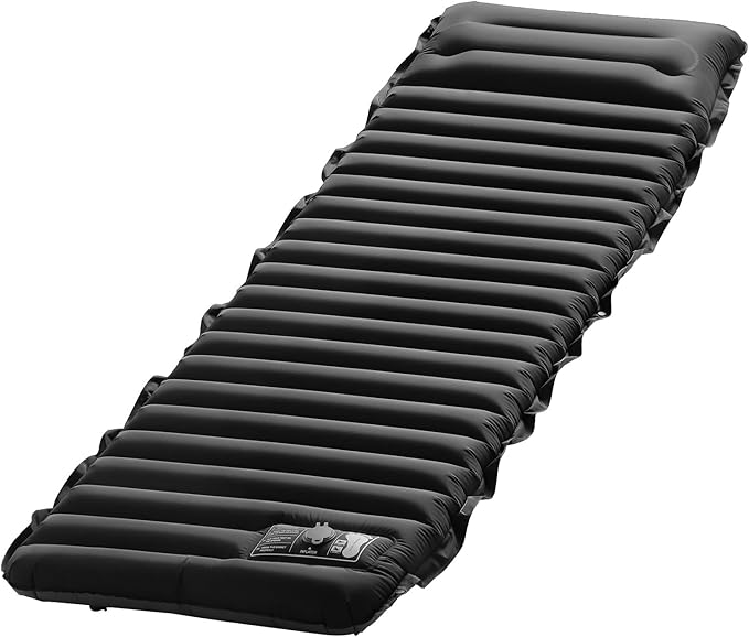 Inflatable Sleeping Pad for Camping Ultralight Camping Mat Air Mattress Built-in Pump Durable Waterproof Compact Sleeping Mat for Outdoor Backpacking Hiking Black