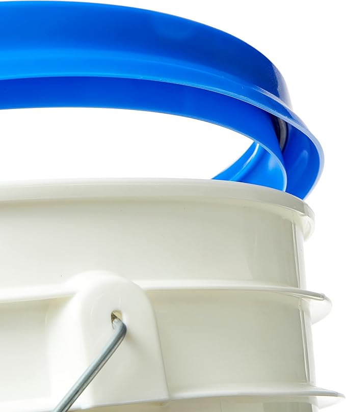 Gamma Seal Lids for 3.5 5 6 and 7 Gallon Buckets – Pack of 6 Blue Gamma Lids – Food Grade BPA Free Reusable Lids Made in USA