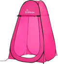 Wolfwise Pop Up Shower Tent Portable Instant Changing Tent with Ventilation Window &amp Carry Bag Privacy Bathroom Toilet for Beach Camping &amp Outdoor Width 47  Height 75  Rose Red