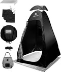 Abahub Pop Up Solar Shower Tent Kit Portable Instant Privacy Tents with 5 Gallon Solar Shower Bag Outdoor Changing Room for Camping Beach