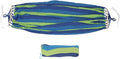 150kg Camping Hammock for Travel and Outdoor Use Double-Sized Striped Canvas Design for Beach Garden and Hiking Adventures