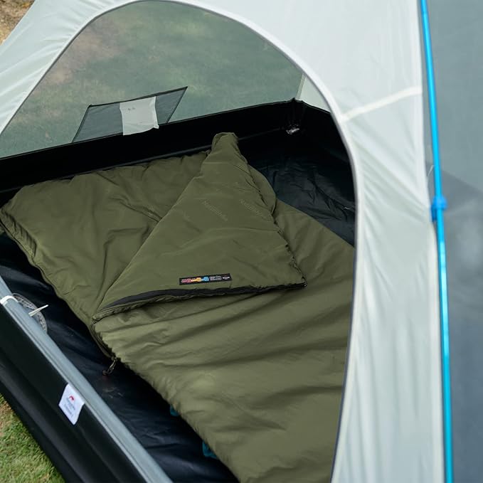 Naturehike Lightweight Compact Sleeping Bag 59℉/32℉ Envelope Ultralight Backpacking Sleeping Bag Portable Waterproof with Compression Sack for Cold&ampWarm Camping Traveling Hiking