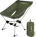 Camping Chair Backpacking Portable Hiking Ultralight Small Lightweight Folding Chair for Outdoor Camp Beach Picnic Concert Supports 330lbs (Green1PCS)